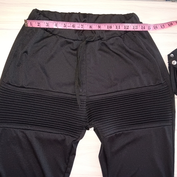 Women Diamond Letter Breasted One-Word Collar Loose Two-Piece Set - Picture 11 of 13